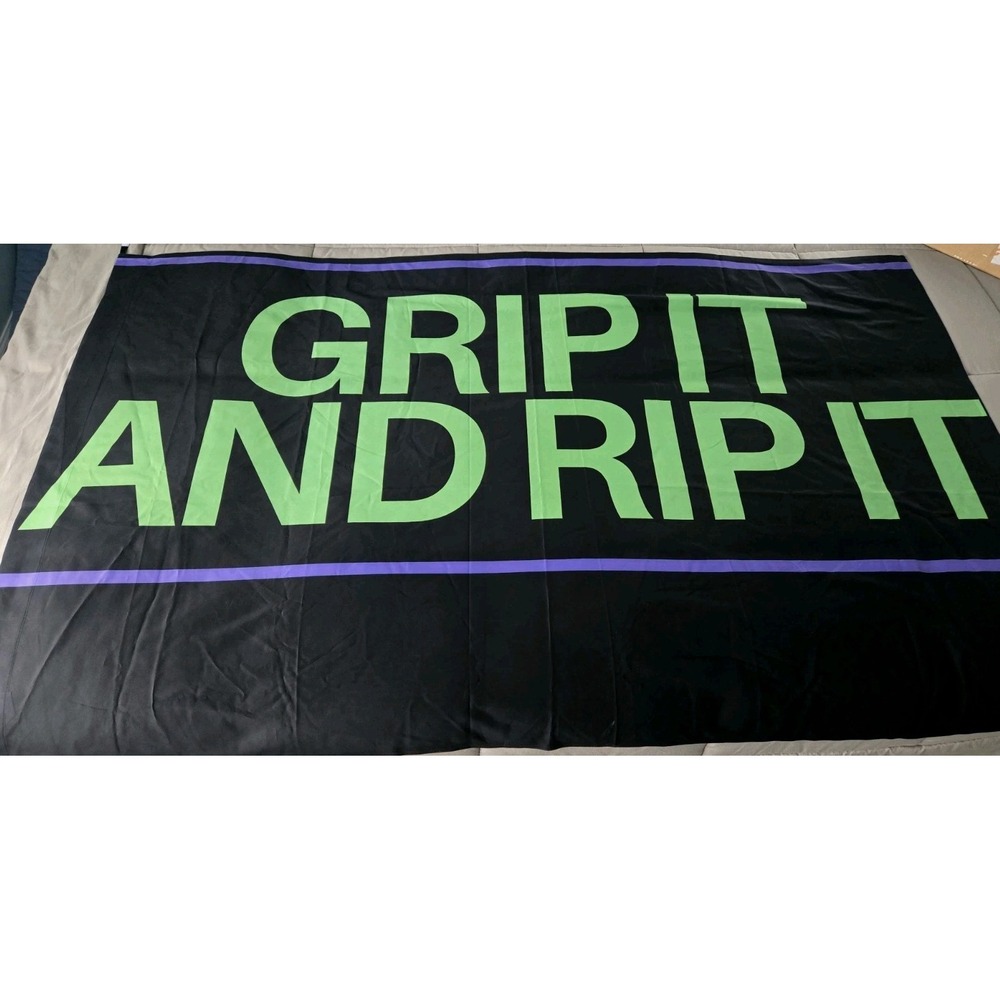 Grip It and Rip It Flag 3x5 Fitness Military Workout Motivational Gym Banner - Picture 1 of 3